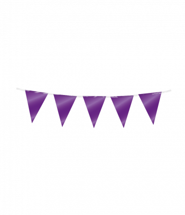 Mini party flags Foil - Purple