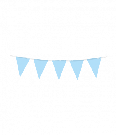 Mini party flags PE - Baby Blue