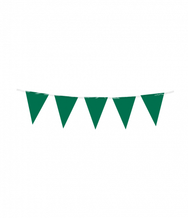 Mini party flags PE - Forest Green