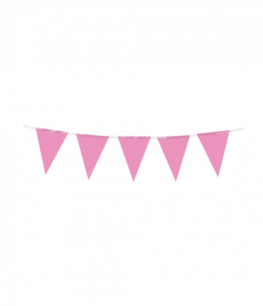 Mini party flags PE - Fuchsia