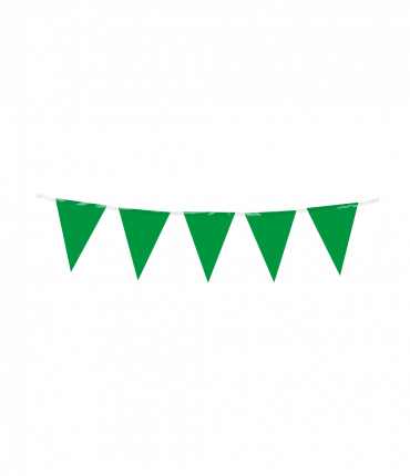 Mini party flags PE - Green