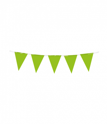 Mini party flags PE - Light Green