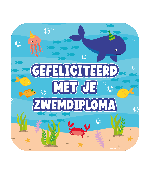 Huldeschild - Zwemdiploma nieuw