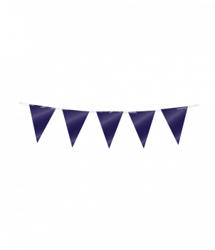 Mini party flags Foil - Dark Blue