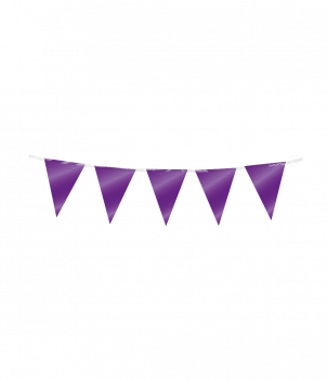 Mini party flags Foil - Purple