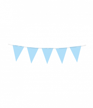 Mini party flags PE - Baby Blue