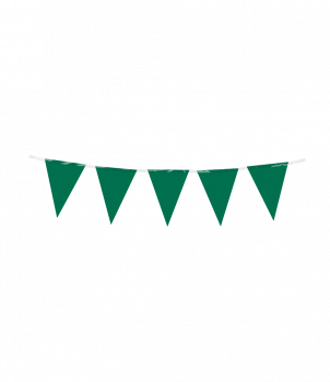 Mini party flags PE - Forest Green