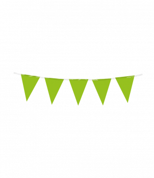 Mini party flags PE - Light Green