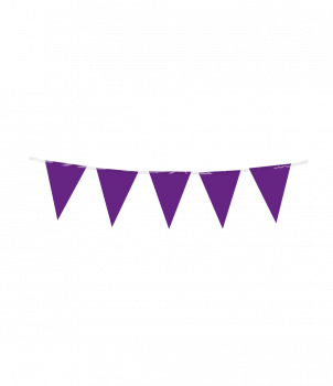 Mini party flags PE - Purple