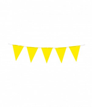 Mini party flags PE - Yellow