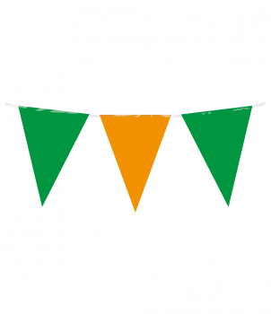 Party Flag PE - Green Orange