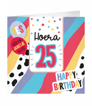 XL Greeting Cards - 25 jaar